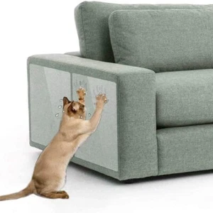 12 Pack Cat Furniture Protectors Transparent Vinyl Scratch Prevention Pads - Picture 1 of 6
