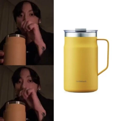 LocknLock  Metro Mug Stainless Steel Double Wall Insulated with Handle JUNGKOOK - Image 1 of 4