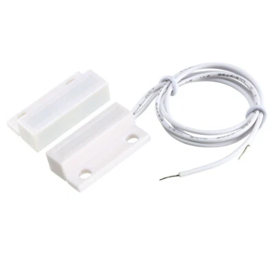 UXCELL Surface Mount Wired NC Door Sensor Alarm Magnetic Reed Switch White MC-38