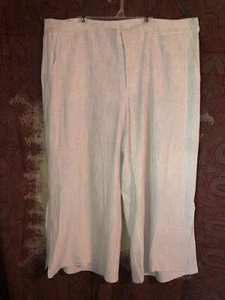 Linen Wide Leg Pants Women's XL *BUNDLE & SAVE* $1 SHIPS MORE - Picture 1 of 2