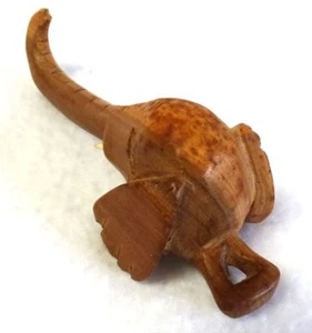 Wandbehang ELEFANTENKOPF Miniatur handgeschnitzt Holz aus Kenia 5-1/2" - Bild 1 von 6