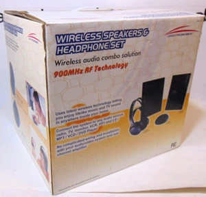 Sistema de altavoces inalámbricos con auriculares música audio TV DVD CD MP3 VCR radio HiFi - Imagen 1 de 9