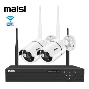 3MP HD Wireless CCTV System 4CH NVR Home Outdoor Security Camera Kit Motion IR - Picture 1 of 16