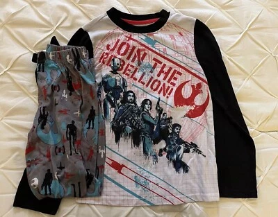 Star Wars Rogue One Pajamas Boys Size 9-10 Long Sleeve Rare Disney Store - Image 1 of 4