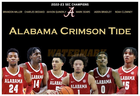 ALABAMA CRIMSON TIDE 2023 SEC CHAMPIONS 13”x19” COMMEMORATIVE POSTER Cover
