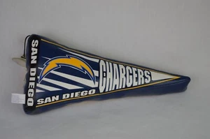 NEW SD SAN DIEGO CHARGERS Cushioned Hanging Pennant NFL Football SEAU RIVERS - Picture 1 of 4