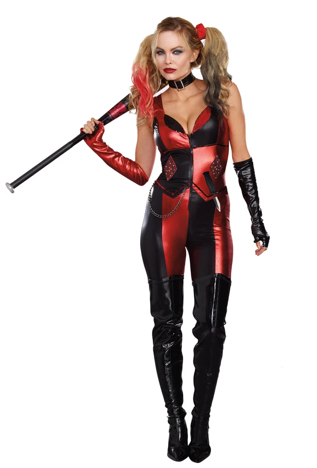 Harlequin Blaster Costume Dreamgirl 10321 Red/black Small