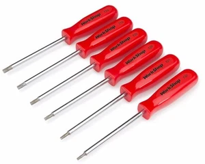 6 Pc. Star Screwdriver Set with Magnetized Tips and Storage Rack - Picture 1 of 2