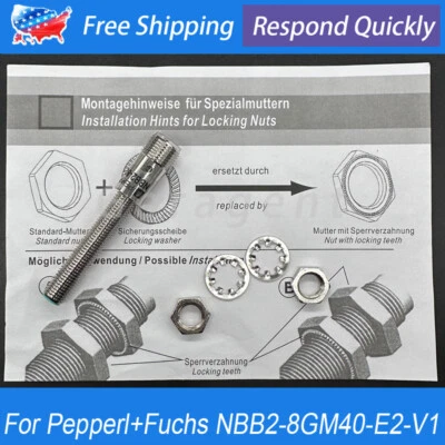 For Pepperl+Fuchs NBB2-8GM40-E2-V1 085181 Proximity Switches Inductive Sensor - Image 1 of 4