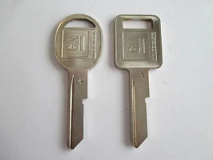GM KEY BLANKS 70 74 78 82 CHEV IMPALA CAMARO NOVA CHEVELLE CORVETTE FIREBIRD - Picture 1 of 2