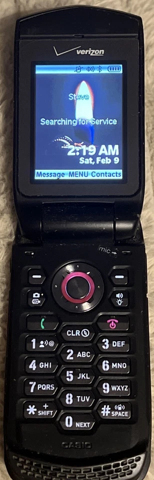 Casio G'zOne Ravine C751 Black Flip Phone (Verizon) - Image 1 of 4