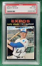 1971 Topps #560 Rusty Staub CGC 4 VG/EX Montreal Expos