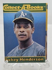 1990 CMC COLLECT-A-BOOKS RICKEY HENDERSON OAKLAND ATHLETICS 