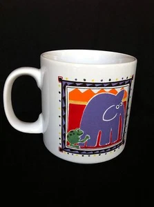Kathy Davis The Proverb Tree Ceramic Coffee Mug When an Elephant Is In Trouble - Picture 1 of 9