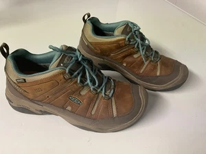 ZAPATOS de senderismo Keen para mujer talla 11 Circadia impermeables punta de acero marrón - Imagen 1 de 9