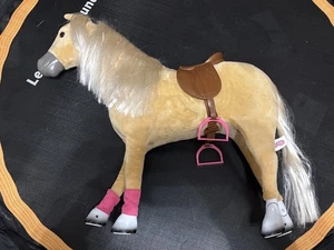 My Life Caballo Articulado 18" Muñeca Accesorio Crema Bronceado Posable 21"x18" Juguete - Imagen 1 de 12