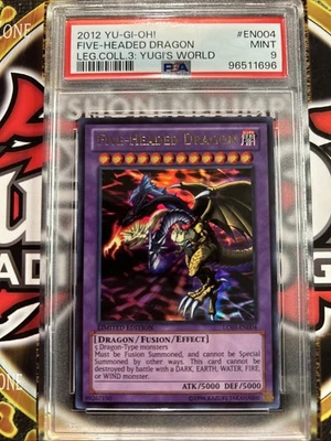 YuGiOh FIVE-HEADED DRAGON #LC03-EN004🔥PSA 9 MT🔥LIMITED EDITION-2012 ULTRA RARE - Image 1 of 4