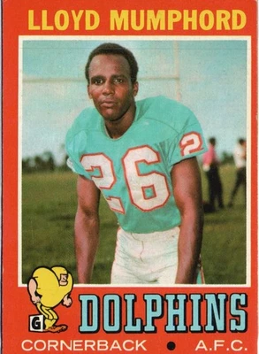 1971 Topps #261 Paul Warfield - Image 1 of 2