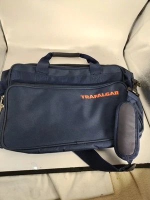 Trafalgar  Shoulder Bag Vintage Blue Travel Bag Red Crossbody  - Image 1 of 4