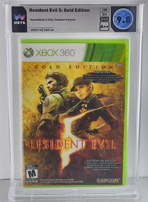 Resident Evil 5 Gold Edition - Microsoft Xbox 360 - Graded WATA 9.8 A++ SEALED - Image 1 of 2