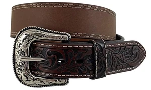 Cinturón de cuero Redhead Ranch para hombre con doble puntada en marrón talla 46 precio de venta sugerido por el fabricante 55 USD - Imagen 1 de 3