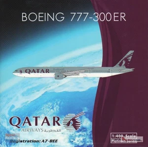 PHX11777 1:400 Phoenix Model Qatar Airways B777-300ER Reg #A7-BEE '25 Years of - Picture 1 of 2