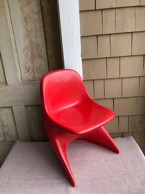 Original Red 1970s Pop Casalino Chair by Alexander Begge - Image 1 of 4