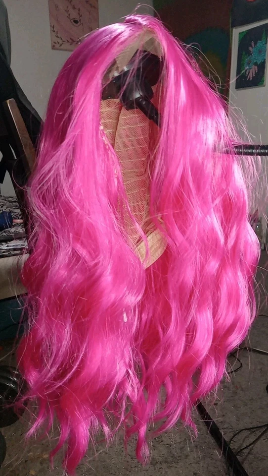 假发粉色短发卷发 — 第 1/4 张图片