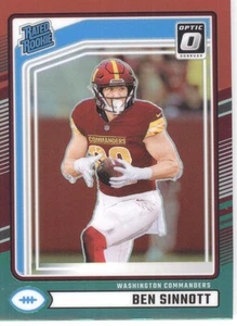 Donruss #314 Ben Sinnott 2024 clasificación óptica novatos vista previa rojo y verde - Imagen 1 de 2