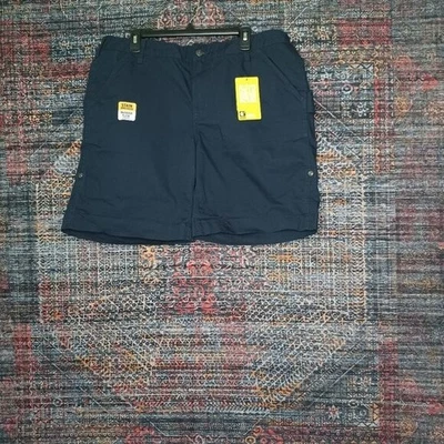 Carhartt womens navy Rugged Flex Stain Breaker Original cargo work shorts 18 NWT - Image 1 of 4
