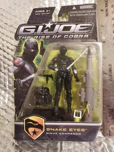 Snake Eyes Ninja Commando G.I. Joe Rise Of Cobra 3,75" Hasbro Neu in Verpackung - Bild 1 von 3