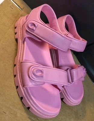 Sandalias Coach talla 7,5B. Rosa. CS094 Foto 1 de 4