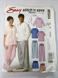 Stitch & Save By McCall’s M5504 Pajama's Sizes: Large - Extra Large Uncut - Picture 1 of 5