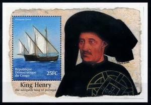 [78738] Congo Kinshasa 2001 Ships Portuguese Caravel King Henry Sheet MNH - Picture 1 of 1