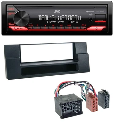 JVC Bluetooth USB DAB MP3 Autoradio für BMW X5 E53 5er E39 Rundpin Ablagefach - Bild 1 von 4