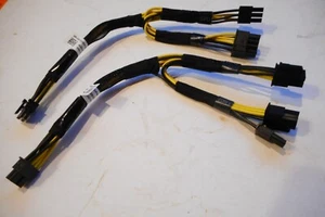 2 PAIR  [4] GPU POWER CABLE   DP/N 0TR5TP - Picture 1 of 2