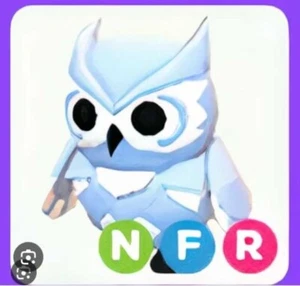 NFR Snow Owl (Neon Fly Ride) Adopt me Roblox Pet -QUICK DELIVERY - Bild 1 von 2