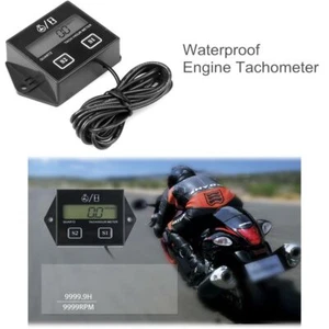Inductive Tachometer Gauge Engine RPM Meter Engine Tach Hour Meter Digital - Picture 1 of 8