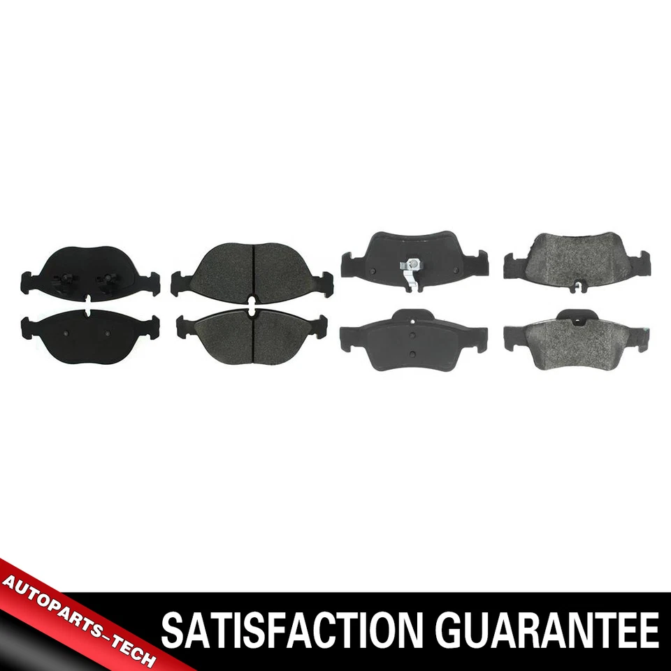 Juego de 2 pastillas de freno metálicas delanteras + traseras centradas para Mercedes-Benz S430 Foto 1 de 4