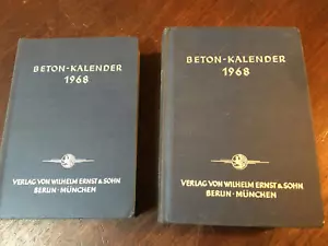 Beton-Kalender 1968, 2 Bände. Betonkalender - Bild 1 von 15