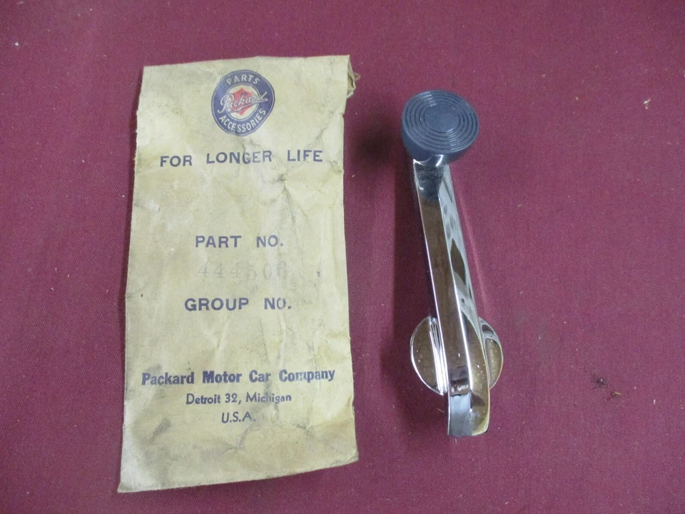 1953-54 Packard рукоятка окна 444506 новый из старых запасов - Изображение 1 из 1