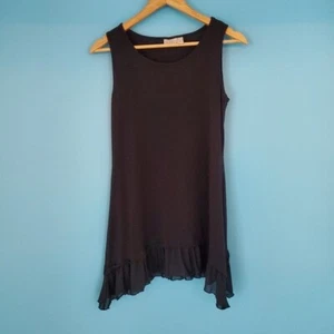 LOGO by Lori Goldstein Tunika Damen Gr. Small kurz schwarz ärmellos - Bild 1 von 6