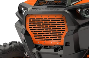 Custom Steel Grille for 2017-18 Polaris RZR Turbo 1000 XP Spectra Orange BRICKS - Picture 1 of 3