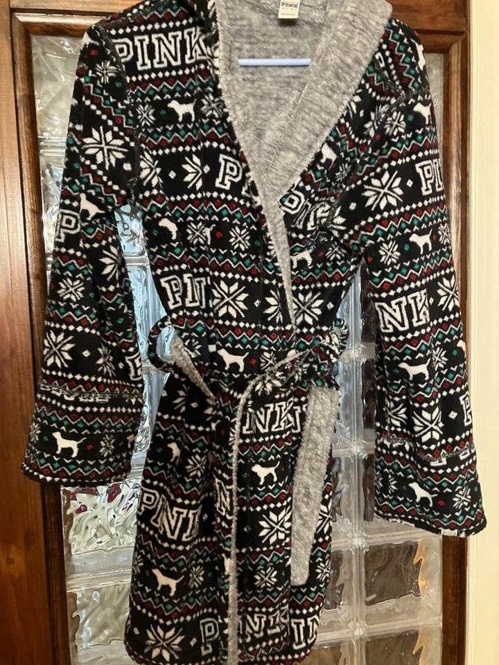 Albornoz para mujer Victoria's Secret rosa azul marino talla XS Foto 1 de 1