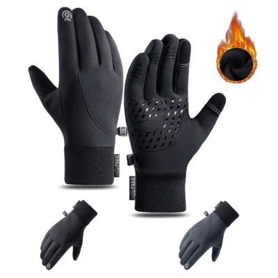 Casual Winter Ski Gloves for Men Women Touch Screen Non-Slip Thermal Soft Lining - Image 1 of 4