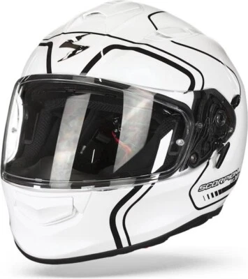 Scorpion EXO-491 West Integralhelm (Weiß/schwarz/glossy) Gr: S (55) - Bild 1 von 4