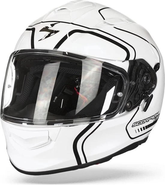 Scorpion EXO-491 West Integralhelm (Weiß/schwarz/glossy) Gr: S (55) - Bild 1 von 4