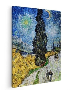Leinwandbild Leinwand - Van Gogh - Nachtweg in der Provence - Holzrahmen - Bild 1 von 4