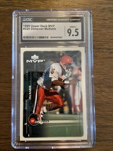 1999 Upper Deck MVP Donovan McNabb Rookie Card #220 CGC 9.5 Philadelphia Eagles - Picture 1 of 3