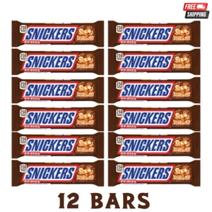 Snickers Full Size Chocolate Candy Bar - 1.86 oz Bar 12 Pack - Picture 1 of 1